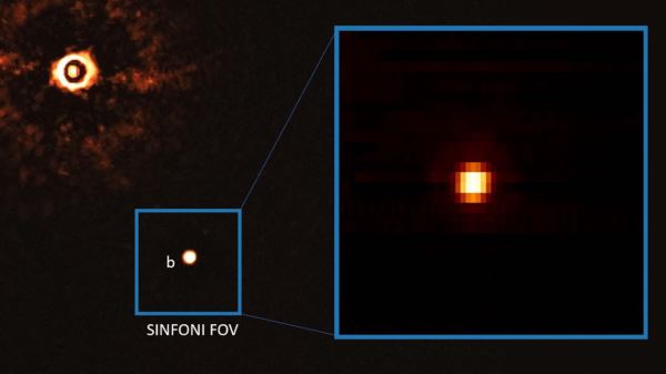 Астрономы обнаружили углерод в атмосфере молодого Суперюпитера