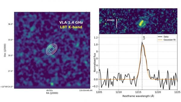 Астрономы обнаружили самую далёкую радиогалактику