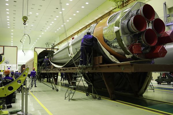 На Байконуре проведена выгрузка ракеты «Союз-2» под запуск корабля «Прогресс МС-19»