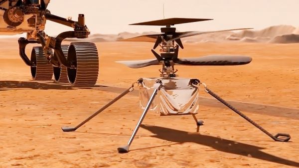 Впервые в истории испытали вертолёт на Марсе (ВИДЕО)