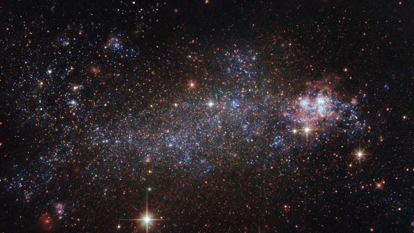 Галактика NGC 5408 скрывает чёрную дыру редкого типа
