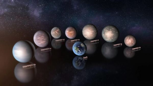 Планеты в системе TRAPPIST-1 каменистые и богаты водой