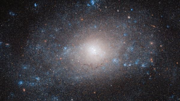 “Хаббл” обнаружил уникальную спиральную галактику