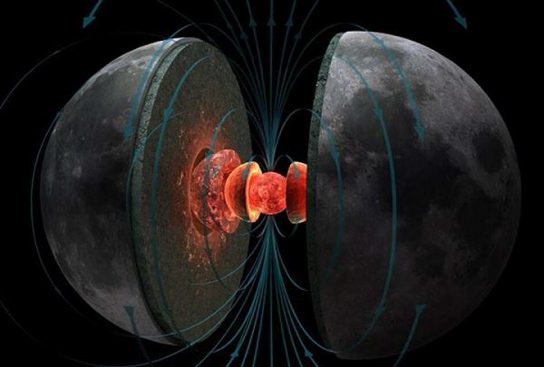 В древности Луна обладала сильным магнитным полем, выяснили ученые